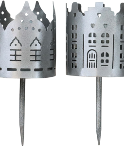 7502 CANDLE HOLDER CITY OF LIGHTS S/4